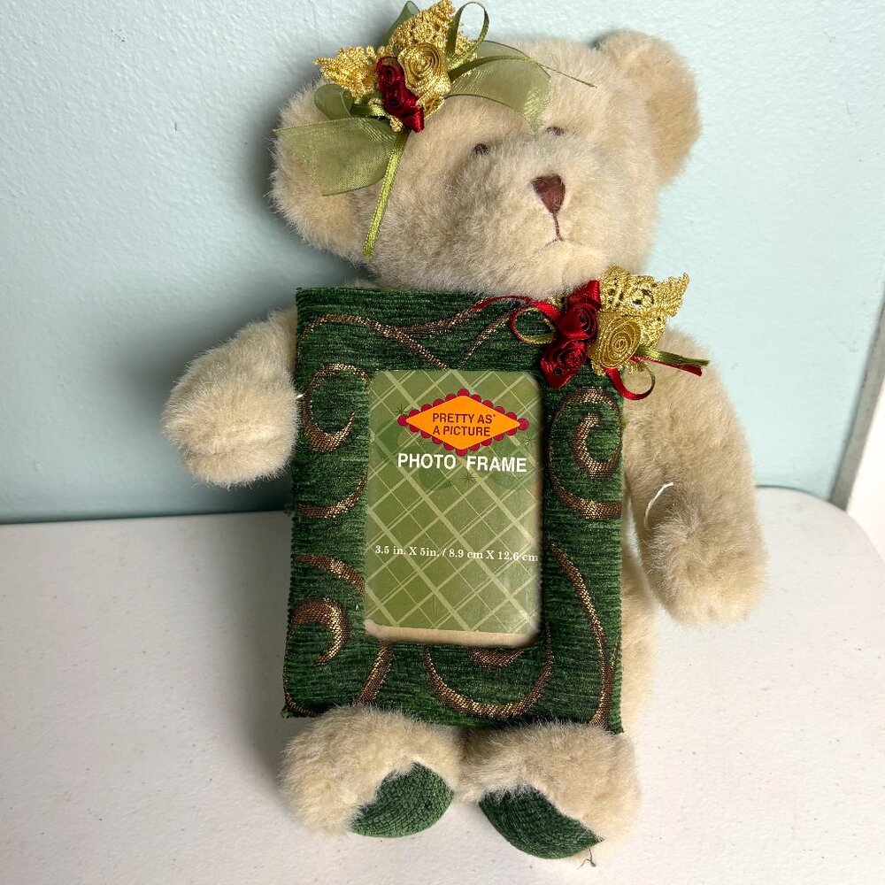 Dan Dee Collector's Choice Pretty as a Picture 14" Teddy Bear with 5 x 7 Frame